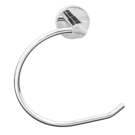 Sure-Loc Hardware Sure-Loc Hardware Lugano Solid Brass Towel Ring, Polished Chrome LG-TR2SB 26
